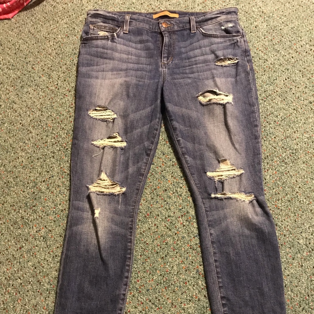 Joe’s jeans holes medium wash skinny jean size 31